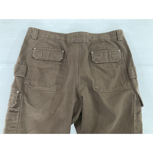 Duluth Trading Co Fire Hose Pants Men’s 42x28 Brown Cargo Relaxed Workwear - Picture 4 of 13